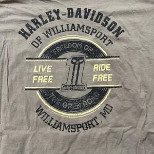 Harley-Davidson Shirt Mens 3XL Williamsport MD Live Free Ride Free Biker Tee